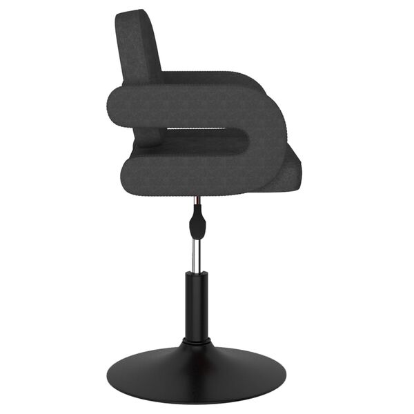 vidaXL Tabouret de bar Gris fonc&eacute; Tissu