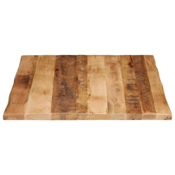 vidaXL Dessus de table bord vivant 90x80x3,8 cm bois de manguier brut