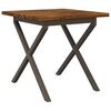 vidaXL Table &agrave; manger carr&eacute;e 80 x 80 x 75 cm Bois d'Acacia Massif