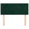 vidaXL Tête de lit Vert foncé 90x5x78/88 cm Velours