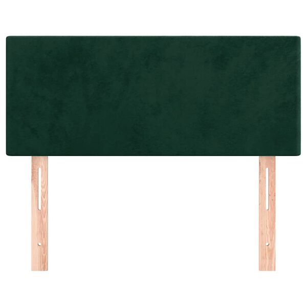 vidaXL Tête de lit Vert foncé 90x5x78/88 cm Velours