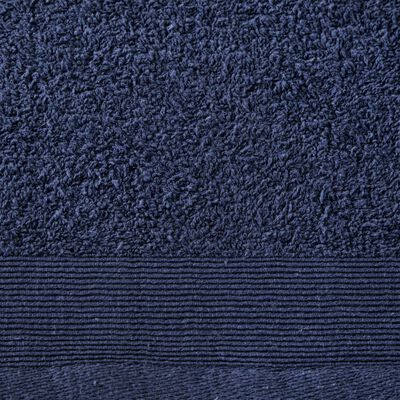 vidaXL Ensemble de serviettes 12 pcs Coton 450 g/m² Bleu marine