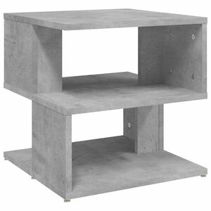 vidaXL Table d'appoint gris b&eacute;ton 40x40x40 cm bois d'ing&eacute;nierie