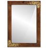 vidaXL Miroir de salle de bain Marron miel 70 x 50 x 2,5 cm