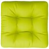vidaXL Coussin de palette vert vif tissu