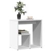 vidaXL Table d'appoint blanc 50x30x50 cm bois d’ingénierie