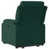 vidaXL Fauteuil inclinable Vert fonc&eacute; Velours
