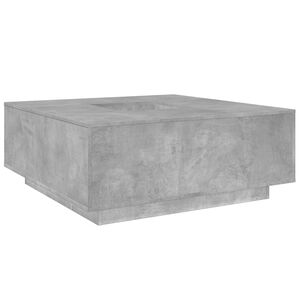 vidaXL Table basse gris b&eacute;ton 100x100x40 cm bois d'ing&eacute;nierie