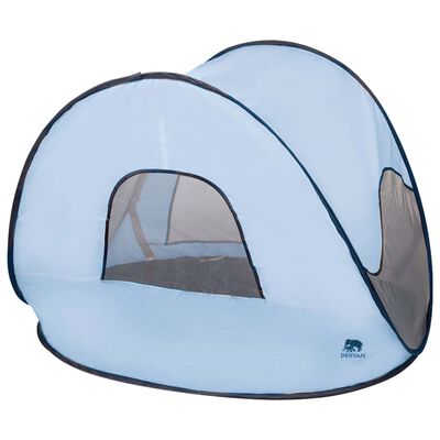 DERYAN Tente de plage escamotable à moustiquaire 120x90x80cm Bleu ciel