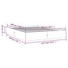 vidaXL Cadre de lit sans matelas marron miel bois massif 135x190 cm