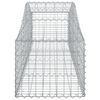 vidaXL Panier de gabions arqu&eacute; 200x50x40/60 cm Fer galvanis&eacute;