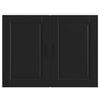 vidaXL Armoire murale de cuisine Porto noir bois d'ing&eacute;nierie