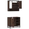 vidaXL Ensemble de meubles de salle de bain 2 pcs Chêne marron