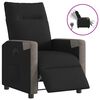vidaXL Fauteuil inclinable &eacute;lectrique Noir Tissu