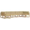 vidaXL Ensemble de canap&eacute;s d'ext&eacute;rieur 7 pc Blanc et Beige