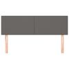 vidaXL T&ecirc;tes de lit Gris 144x5x78/88 cm Similicuir