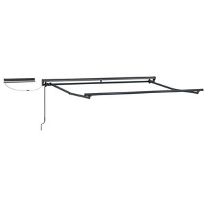 vidaXL Cadre de store r&eacute;tractable &eacute;lectrique Anthracite 2,5 x 2 m