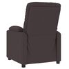 vidaXL Fauteuil de massage Marron foncé Tissu