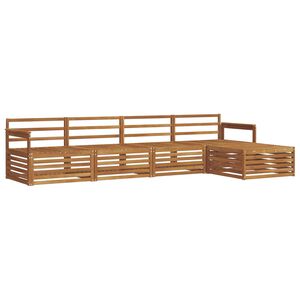 vidaXL Ensemble de canap&eacute;s d'ext&eacute;rieur 5 pc Naturel