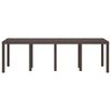 vidaXL Table de Jardin Marron 250 x 100 x 73 cm polyrotin