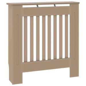 vidaXL Cache-Radiateur Marron 78 x 19 x 81,5 cm Bois d'ing&eacute;nierie