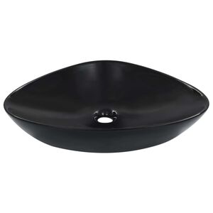 vidaXL Lavabo 58,5 x 39 x 14 cm C&eacute;ramique Noir