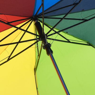 vidaXL Parapluie pliable automatique Multicolore 124 cm
