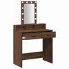 vidaXL Table de Toilette Marron 79 x 41 x 140 cm Bois d'ing&eacute;nierie