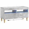 vidaXL Meuble TV LED Gris b&eacute;ton Bois d'ing&eacute;nierie