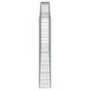 vidaXL Paniers à gabions arqués 7 pcs 400x30x180/200 cm Fer galvanisé