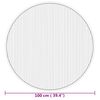 vidaXL Tapis rond naturel 100 cm bambou