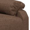 vidaXL Fauteuil Marron Tissu