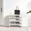 vidaXL &Eacute;tag&egrave;res &agrave; chaussures 2 pcs empilable blanc 60x30x30,5 cm