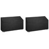 vidaXL Housses de banc de jardin 2 pcs 12 &oelig;illets 210x70x70/88 cm PE