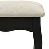 vidaXL Ensemble de coiffeuse et tabouret Noir 100x40x146 cm Paulownia