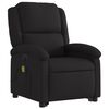 vidaXL Fauteuil inclinable de massage &eacute;lectrique Noir Tissu