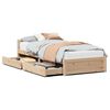 vidaXL Cadre de lit sans matelas 75x190 cm bois de pin massif