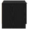 vidaXL Armoire de lit avec tiroir 2 pcs Ch&ecirc;ne noir 40 x 39 x 40cm