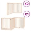 vidaXL Barri&egrave;re pour chien porte pliable 8 panneaux bois de peuplier