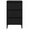 vidaXL Cabinet de chevet Ch&ecirc;ne noir 40 x 35 x 69 cm Bois d'ing&eacute;nierie