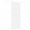 vidaXL Porte coulissante ORKDAL Blanc 83 x 211 cm Pin massif