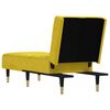 vidaXL Chaise longue jaune velours