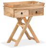 vidaXL Table d'appoint Bois de manguier massif 65 x 40 x 76 cm