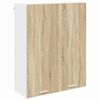 vidaXL Armoire suspendue avec stockage Ch&ecirc;ne Sonoma 80 x 31 x 100 cm