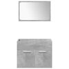 vidaXL Ensemble de meubles de salle de bain 5 pcs gris b&eacute;ton