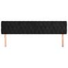 vidaXL T&ecirc;tes de lit 2 pcs Noir 90x7x78/88 cm Velours