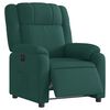 vidaXL Fauteuil inclinable &eacute;lectrique Vert fonc&eacute; Tissu
