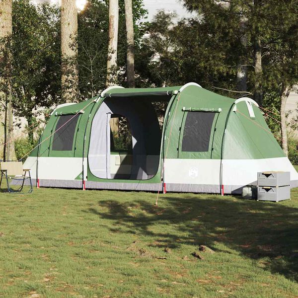 vidaXL Tente de camping tunnel 4 personnes vert imperméable
