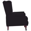 vidaXL Fauteuil inclinable Noir Tissu