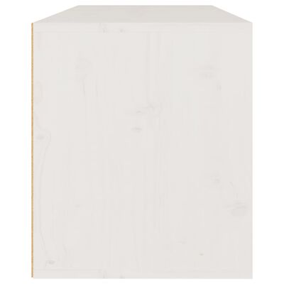 vidaXL Armoire murale Blanc 80x30x35 cm Bois de pin massif